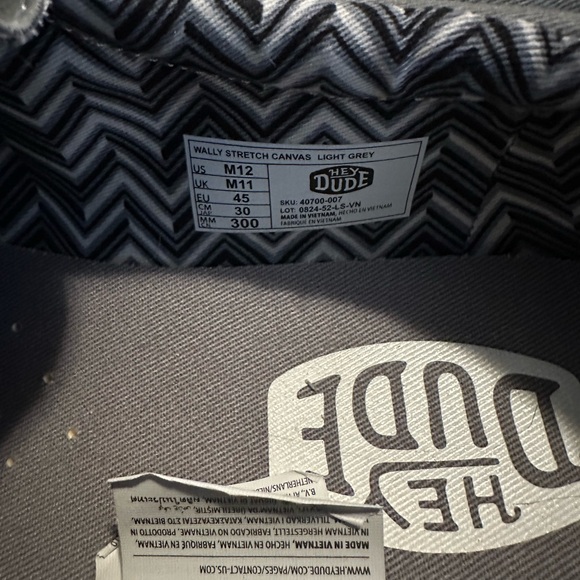 Hey Dude Men's Charcoal Slip-On Loafers - Picture 3 of 3